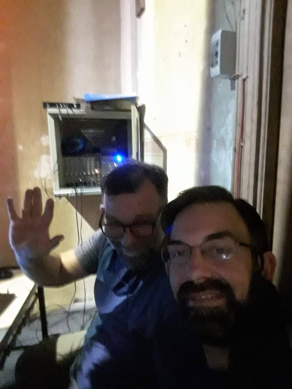 Operación técnica para acto de egresados transmitido durante pandemia.